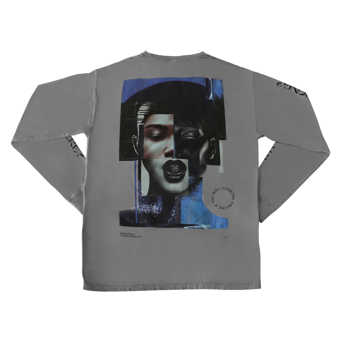 Gray Long Sleeve T-Shirt - Image 3